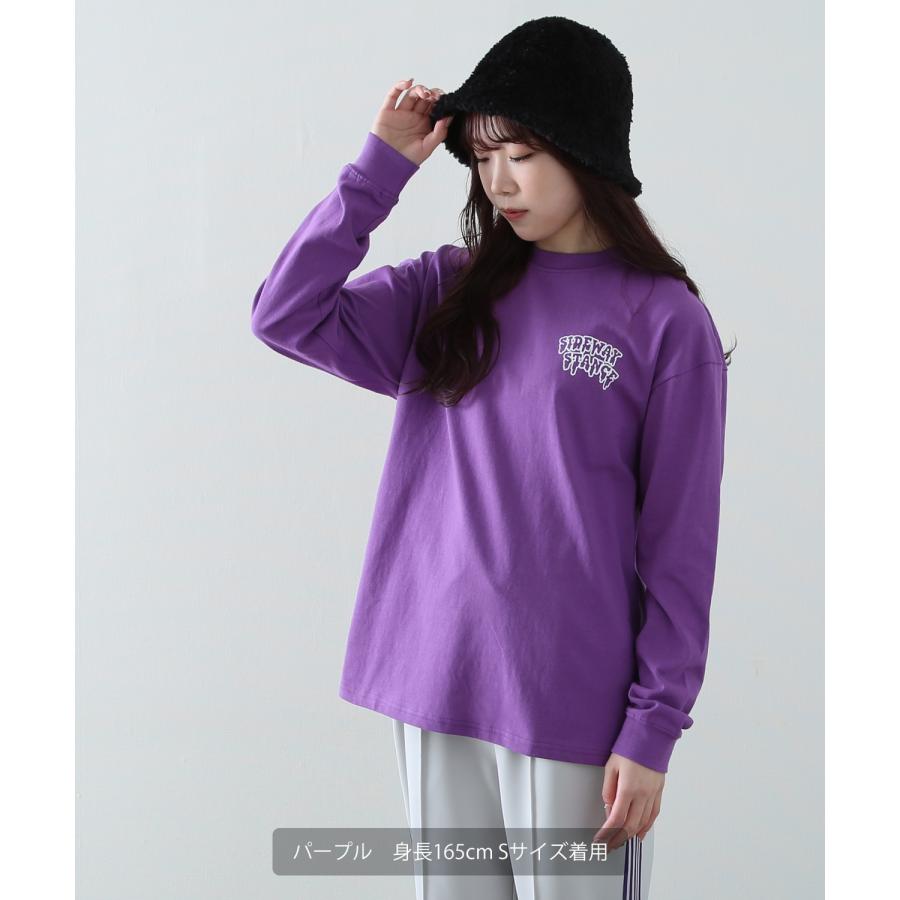 長袖Tシャツ メンズ SIDEWAY STANCE サイドウェイスタンス オリジナルプリント グラフィック バックプリント ロンT 通行止め オーバーサイズ 大きめ | improves | 09