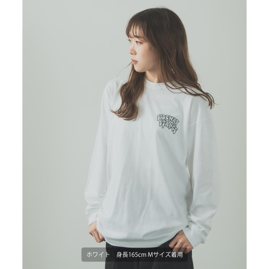 長袖Tシャツ メンズ SIDEWAY STANCE サイドウェイスタンス オリジナルプリント グラフィック バックプリント ロンT 通行止め オーバーサイズ 大きめ | improves | 11