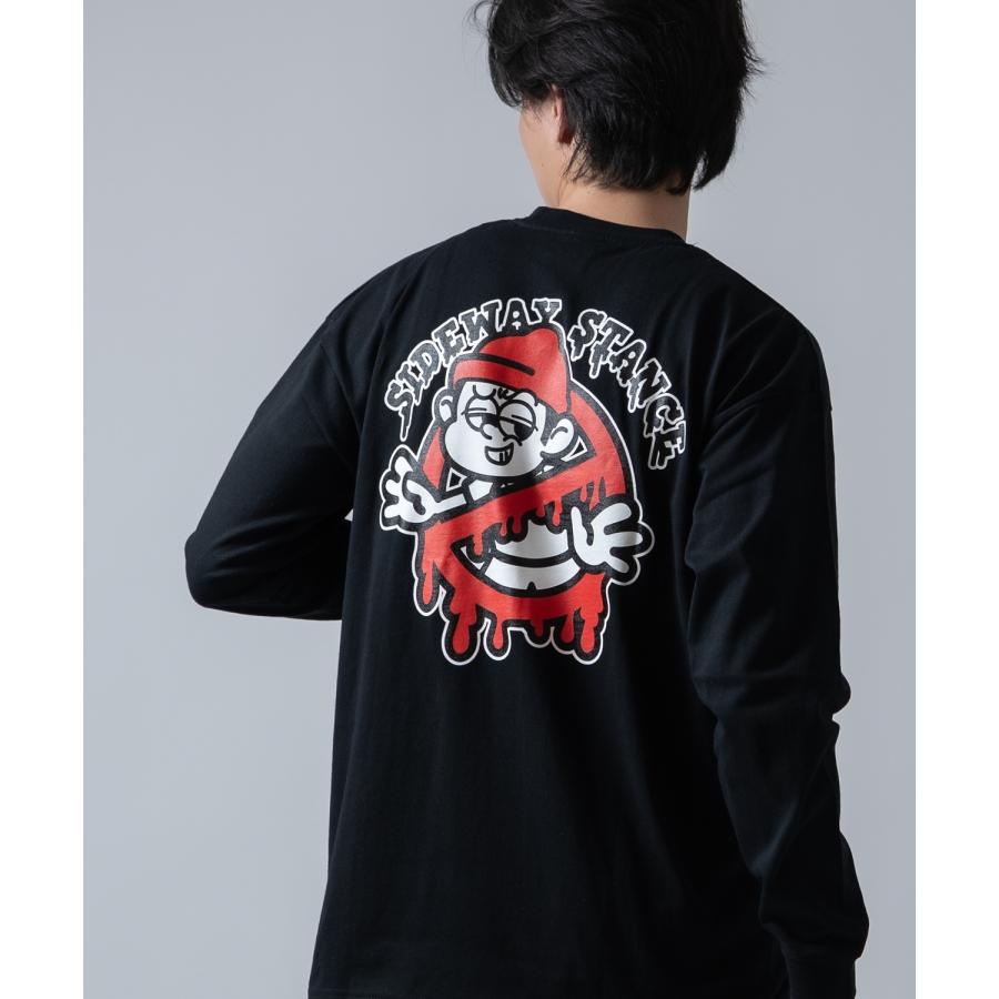 長袖Tシャツ メンズ SIDEWAY STANCE サイドウェイスタンス オリジナルプリント グラフィック バックプリント ロンT 通行止め オーバーサイズ 大きめ | improves | 14