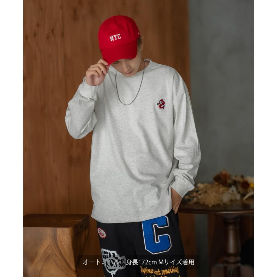 長袖Tシャツ メンズ SIDEWAY STANCE サイドウェイスタンス オリジナル ワンポイント 刺しゅう ロンT カットソー 通行止め バスターズ スケーター | improves | 14