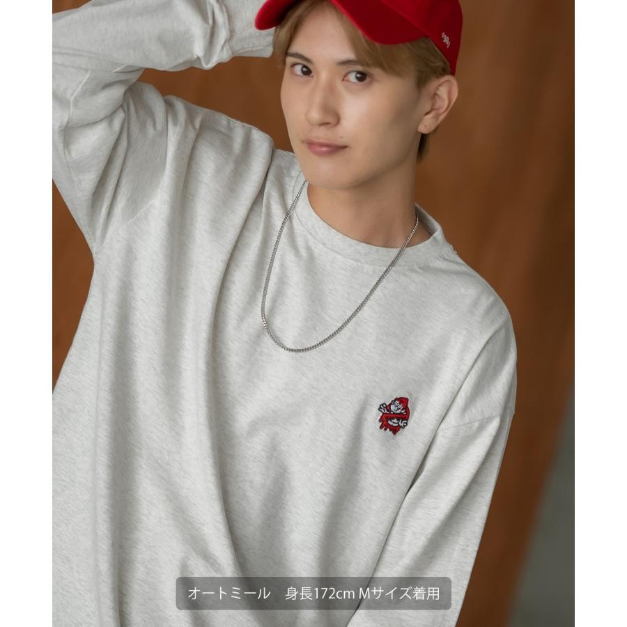 長袖Tシャツ メンズ SIDEWAY STANCE サイドウェイスタンス オリジナル ワンポイント 刺しゅう ロンT カットソー 通行止め バスターズ スケーター | improves | 15