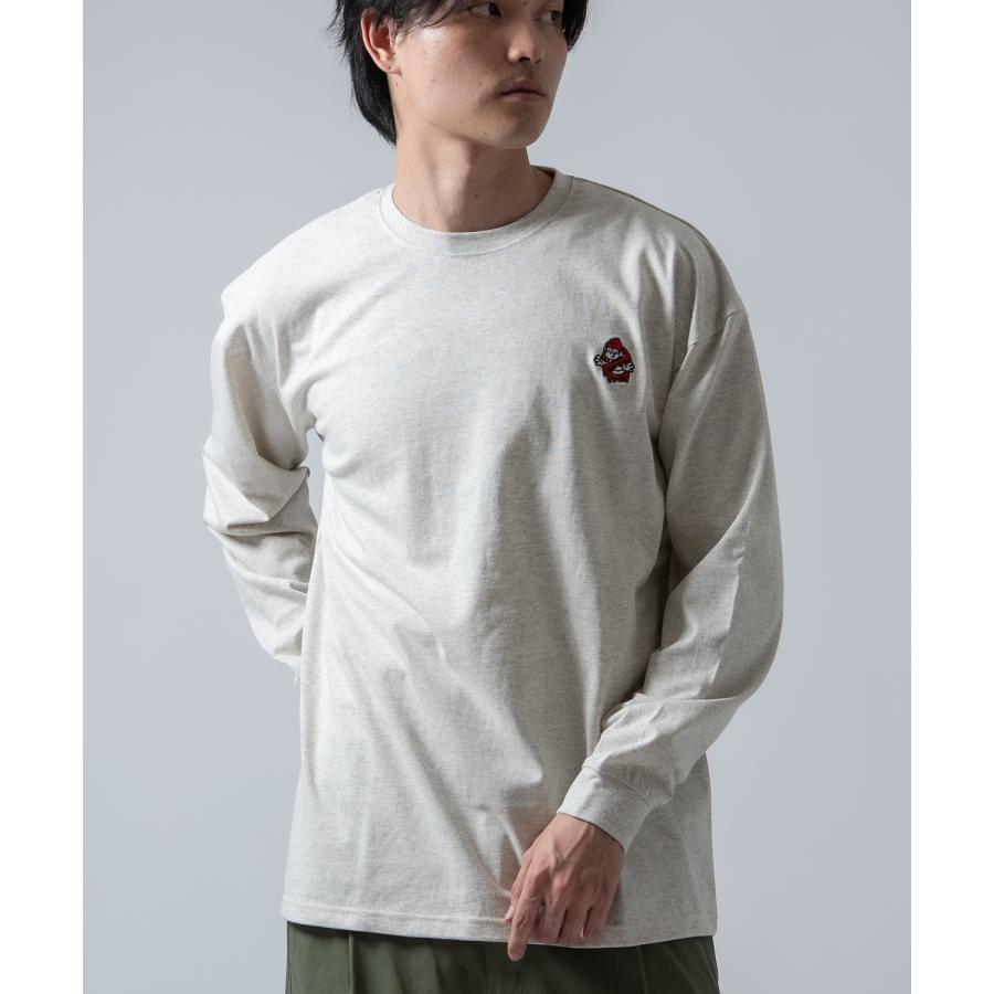 長袖Tシャツ メンズ SIDEWAY STANCE サイドウェイスタンス オリジナル ワンポイント 刺しゅう ロンT カットソー 通行止め バスターズ スケーター | improves | 17