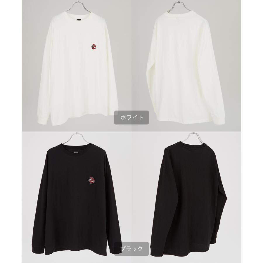 長袖Tシャツ メンズ SIDEWAY STANCE サイドウェイスタンス オリジナル ワンポイント 刺しゅう ロンT カットソー 通行止め バスターズ スケーター | improves | 18