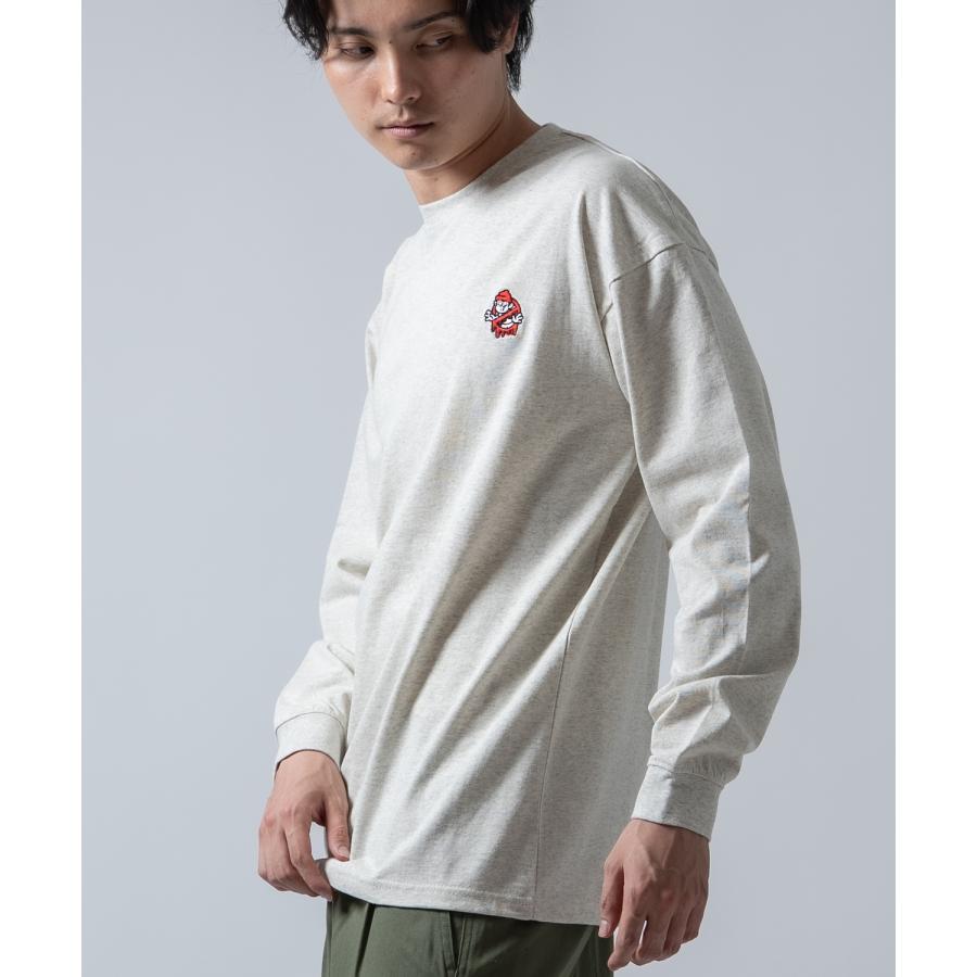 長袖Tシャツ メンズ SIDEWAY STANCE サイドウェイスタンス オリジナル ワンポイント 刺しゅう ロンT カットソー 通行止め バスターズ スケーター | improves | 18