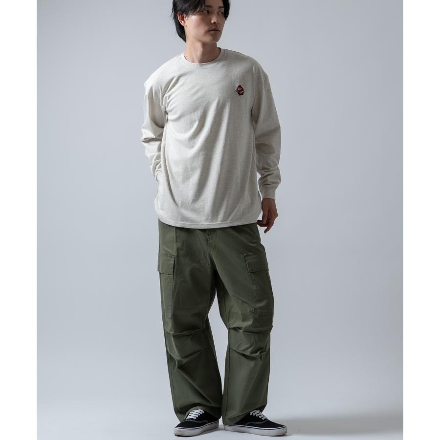 長袖Tシャツ メンズ SIDEWAY STANCE サイドウェイスタンス オリジナル ワンポイント 刺しゅう ロンT カットソー 通行止め バスターズ スケーター | improves | 20