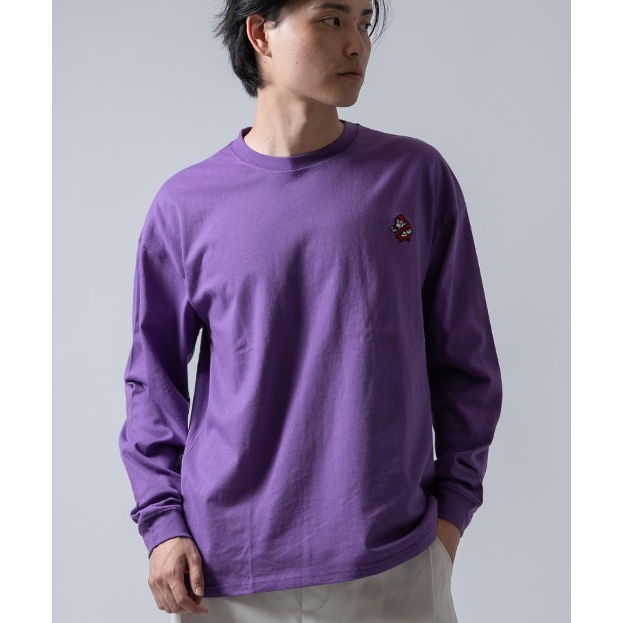 長袖Tシャツ メンズ SIDEWAY STANCE サイドウェイスタンス オリジナル ワンポイント 刺しゅう ロンT カットソー 通行止め バスターズ スケーター | improves | 05