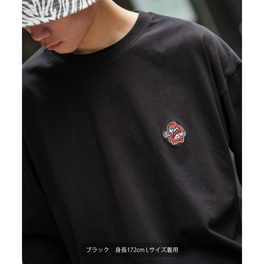 長袖Tシャツ メンズ SIDEWAY STANCE サイドウェイスタンス オリジナル ワンポイント 刺しゅう ロンT カットソー 通行止め バスターズ スケーター | improves | 07