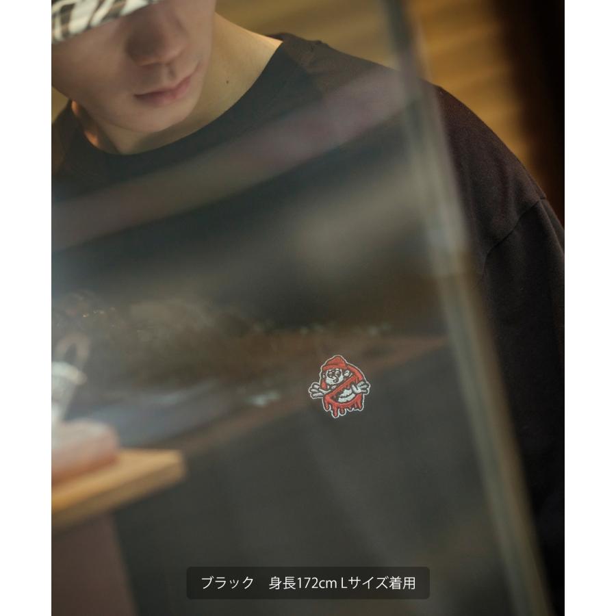 長袖Tシャツ メンズ SIDEWAY STANCE サイドウェイスタンス オリジナル ワンポイント 刺しゅう ロンT カットソー 通行止め バスターズ スケーター | improves | 09