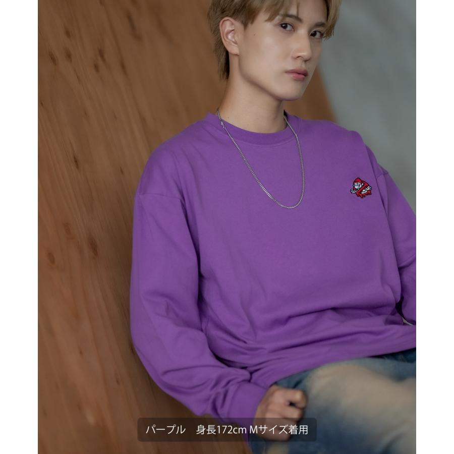 長袖Tシャツ メンズ SIDEWAY STANCE サイドウェイスタンス オリジナル ワンポイント 刺しゅう ロンT カットソー 通行止め バスターズ スケーター | improves | 11