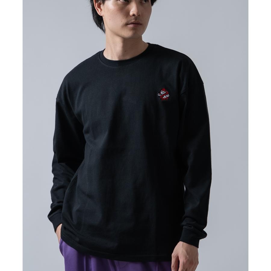 長袖Tシャツ メンズ SIDEWAY STANCE サイドウェイスタンス オリジナル ワンポイント 刺しゅう ロンT カットソー 通行止め バスターズ スケーター | improves | 13