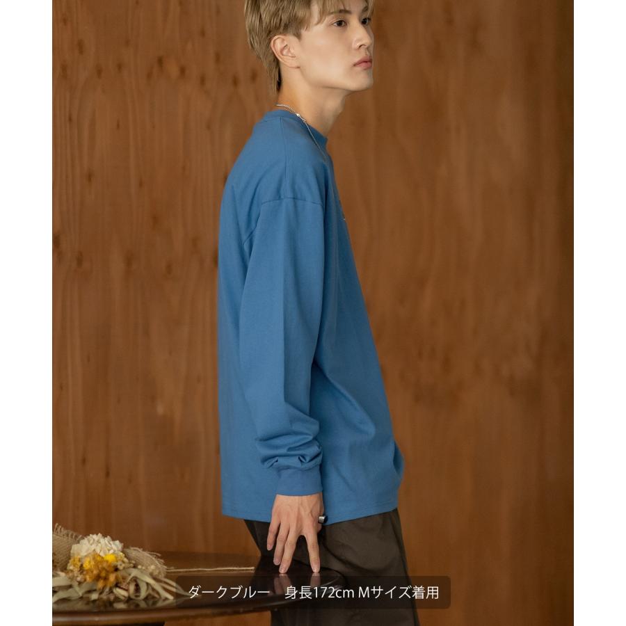 長袖Tシャツ メンズ SIDEWAY STANCE サイドウェイスタンス オリジナル ワンポイント 刺しゅう ロンT カットソー スケータークマ 大きめ アメカジ カジュアル | improves | 15