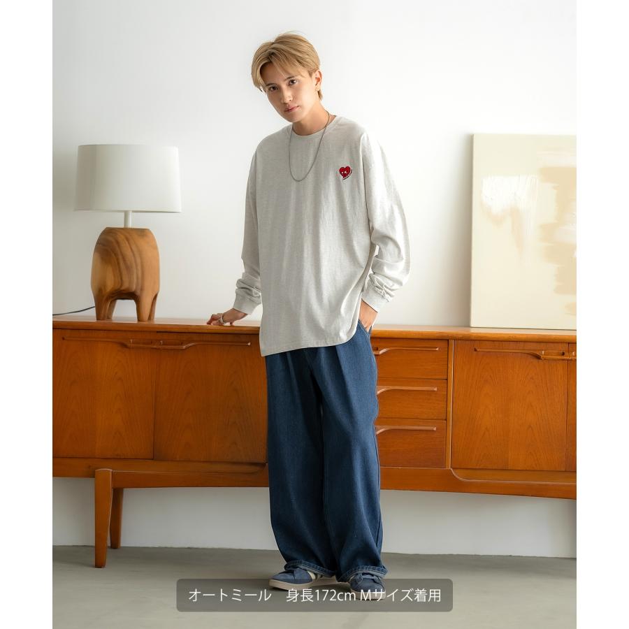 長袖Tシャツ メンズ SIDEWAY STANCE サイドウェイスタンス オリジナル ワンポイント 刺しゅう ロンT カットソー 通行止め バスターズ スケーター | improves | 17