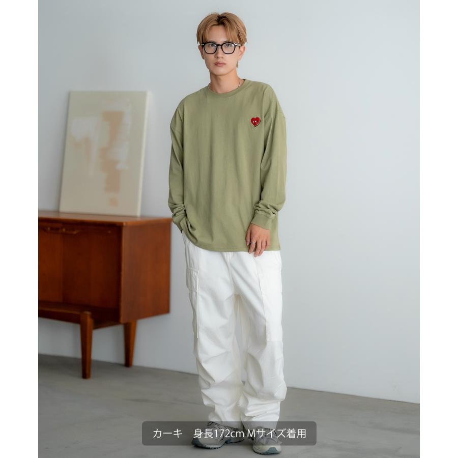 長袖Tシャツ メンズ SIDEWAY STANCE サイドウェイスタンス オリジナル ワンポイント 刺しゅう ロンT カットソー 通行止め バスターズ スケーター | improves | 21