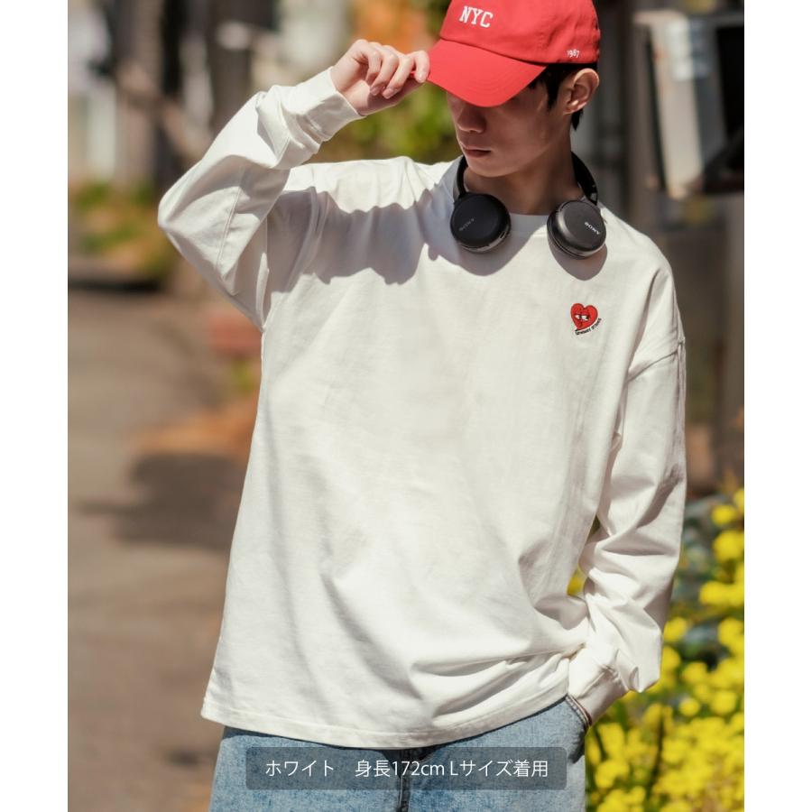 長袖Tシャツ メンズ SIDEWAY STANCE サイドウェイスタンス オリジナル ワンポイント 刺しゅう ロンT カットソー 通行止め バスターズ スケーター | improves | 05