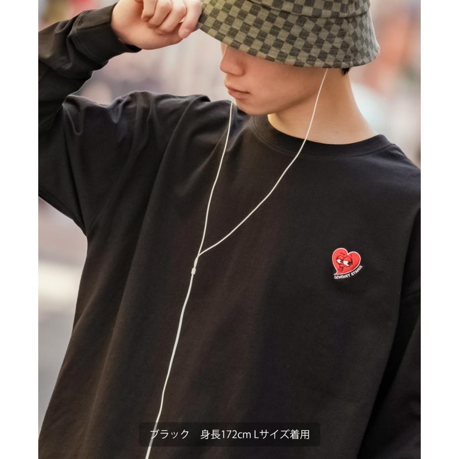 長袖Tシャツ メンズ SIDEWAY STANCE サイドウェイスタンス オリジナル ワンポイント 刺しゅう ロンT カットソー 通行止め バスターズ スケーター | improves | 09
