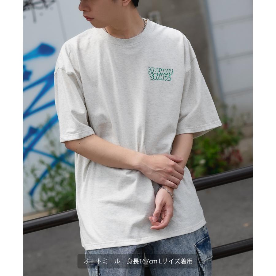 半袖Tシャツ メンズ SIDEWAY STANCE サイドウェイスタンス オリジナルプリント グラフィック いないいないばあ マスコット タギングロゴ オーバーサイズ 大きめ | improves | 15