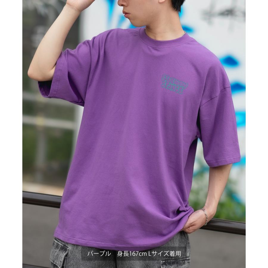 半袖Tシャツ メンズ SIDEWAY STANCE サイドウェイスタンス オリジナルプリント グラフィック いないいないばあ マスコット タギングロゴ オーバーサイズ 大きめ | improves | 18