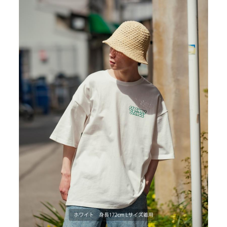半袖Tシャツ メンズ SIDEWAY STANCE サイドウェイスタンス オリジナルプリント グラフィック いないいないばあ マスコット タギングロゴ オーバーサイズ 大きめ | improves | 05