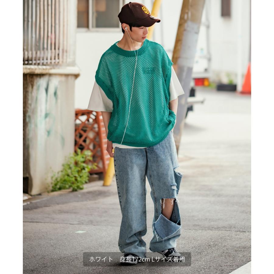 半袖Tシャツ メンズ SIDEWAY STANCE サイドウェイスタンス オリジナルプリント グラフィック いないいないばあ マスコット タギングロゴ オーバーサイズ 大きめ | improves | 09