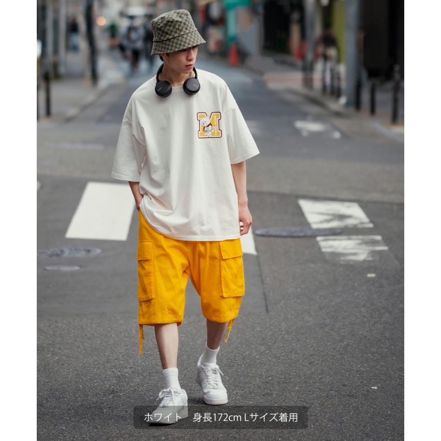 半袖Tシャツ メンズ SIDEWAY STANCE サイドウェイスタンス オリジナルプリント グラフィック スケータークマ マスコット カレッジロゴ オーバーサイズ 大きめ | improves | 14