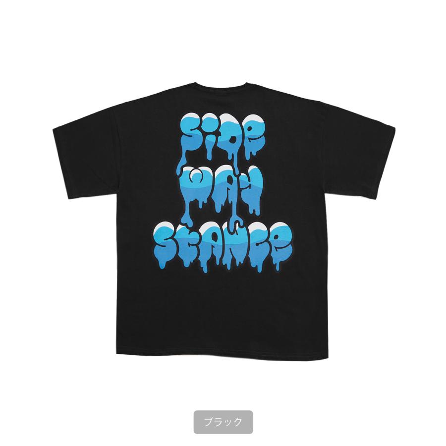 半袖Tシャツ メンズ SIDEWAY STANCE サイドウェイスタンス オリジナルプリント グラフィック ドリップロゴ タギングロゴ オーバーサイズ 大きめ | improves | 20