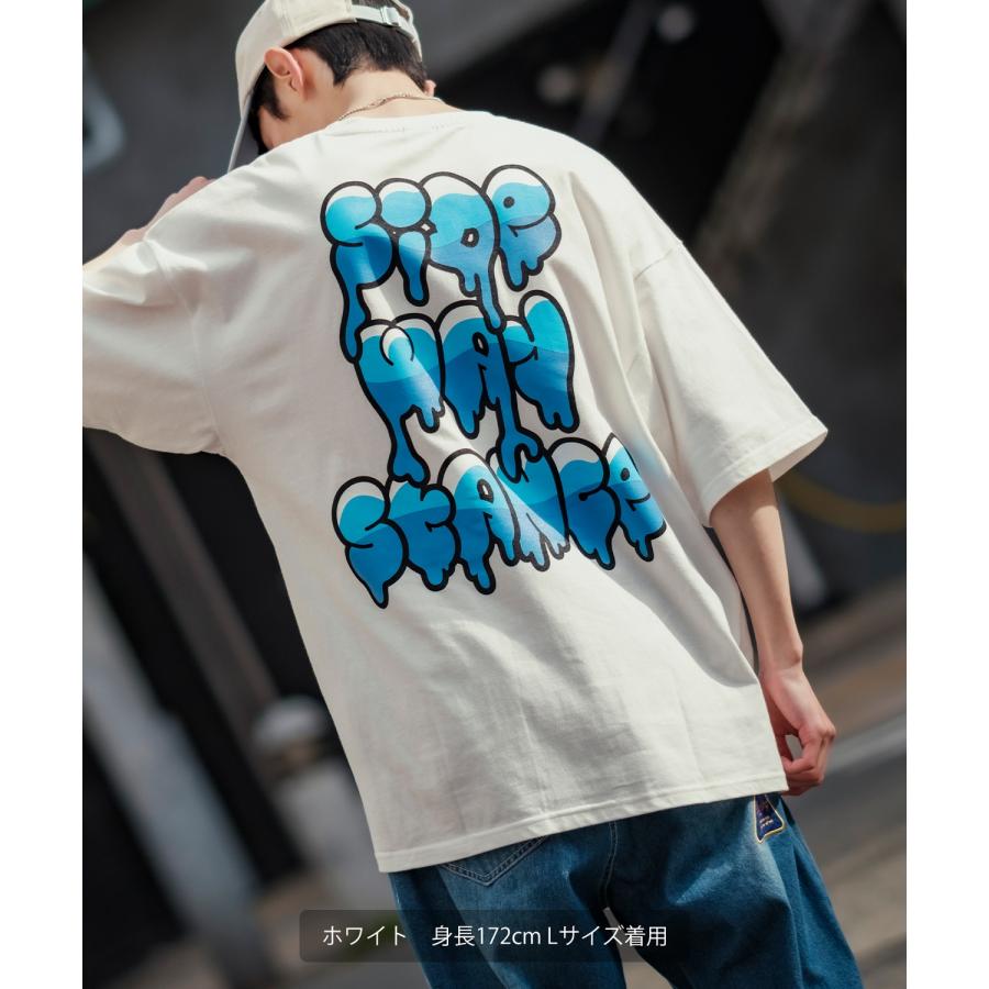 半袖Tシャツ メンズ SIDEWAY STANCE サイドウェイスタンス オリジナルプリント グラフィック ドリップロゴ タギングロゴ オーバーサイズ 大きめ | improves | 05