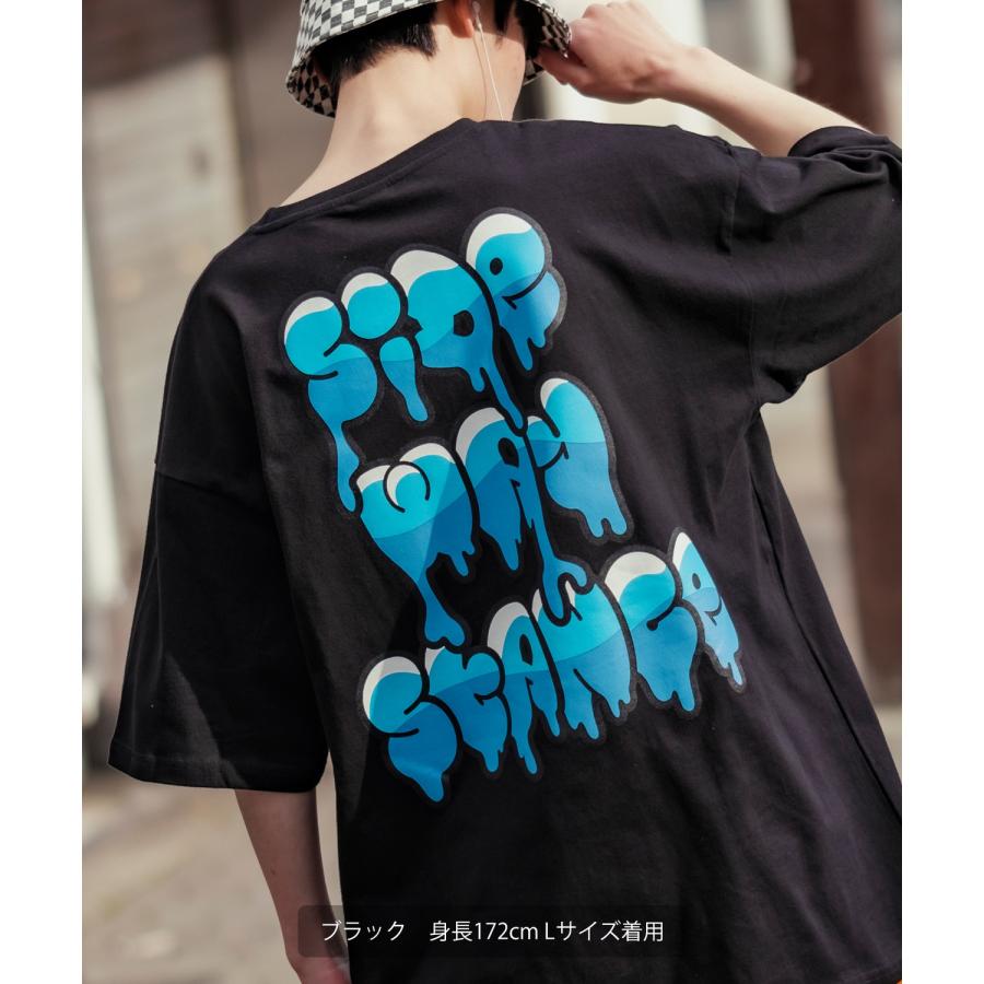 半袖Tシャツ メンズ SIDEWAY STANCE サイドウェイスタンス オリジナルプリント グラフィック ドリップロゴ タギングロゴ オーバーサイズ 大きめ | improves | 07