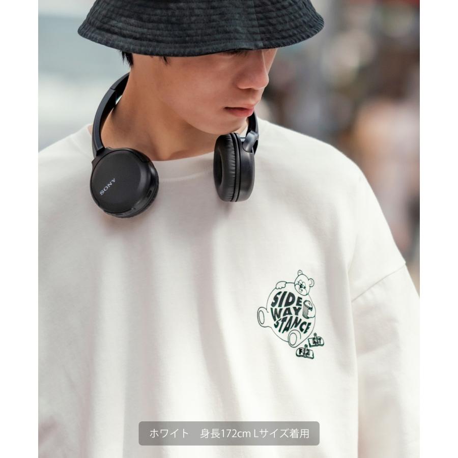 半袖Tシャツ メンズ SIDEWAY STANCE サイドウェイスタンス オリジナルプリント グラフィック スケボー クマ マスコット ロゴ オーバーサイズ 大きめ | improves | 13