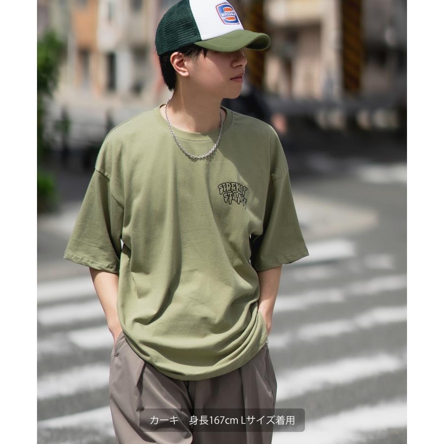 半袖Tシャツ メンズ SIDEWAY STANCE サイドウェイスタンス オリジナルプリント グラフィック 通行止め バスターズ マスコット オーバーサイズ 大きめ | improves | 19