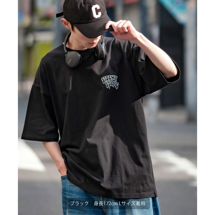半袖Tシャツ メンズ SIDEWAY STANCE サイドウェイスタンス オリジナルプリント グラフィック 通行止め バスターズ マスコット オーバーサイズ 大きめ | improves | 11