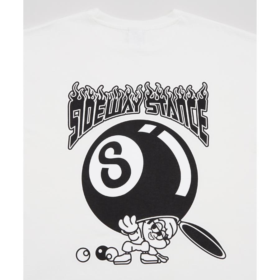 半袖Tシャツ メンズ SIDEWAY STANCE サイドウェイスタンス オリジナルプリント グラフィック ビリヤード ボール マスコット オーバーサイズ 大きめ | improves | 22