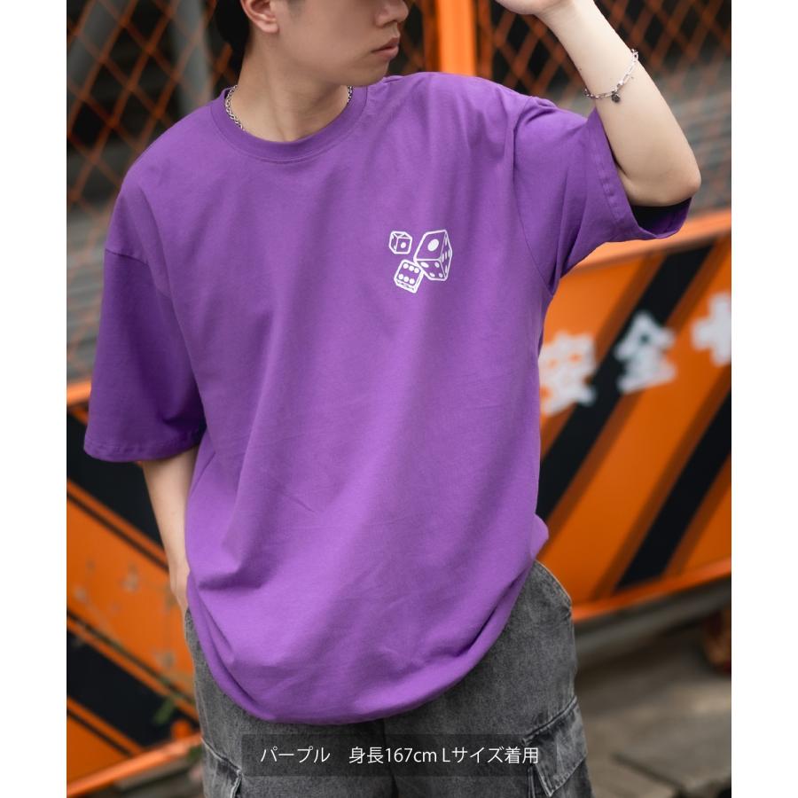 半袖Tシャツ メンズ SIDEWAY STANCE サイドウェイスタンス オリジナルプリント ダイス サイコロ タギング マスコット オーバーサイズ 大きめ | improves | 16