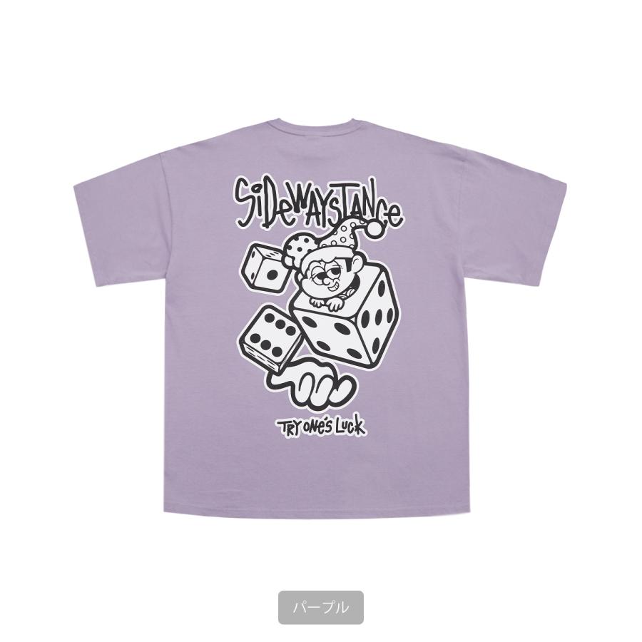 半袖Tシャツ メンズ SIDEWAY STANCE サイドウェイスタンス オリジナルプリント ダイス サイコロ タギング マスコット オーバーサイズ 大きめ | improves | 23