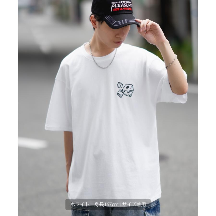 半袖Tシャツ メンズ SIDEWAY STANCE サイドウェイスタンス オリジナルプリント ダイス サイコロ タギング マスコット オーバーサイズ 大きめ | improves | 06