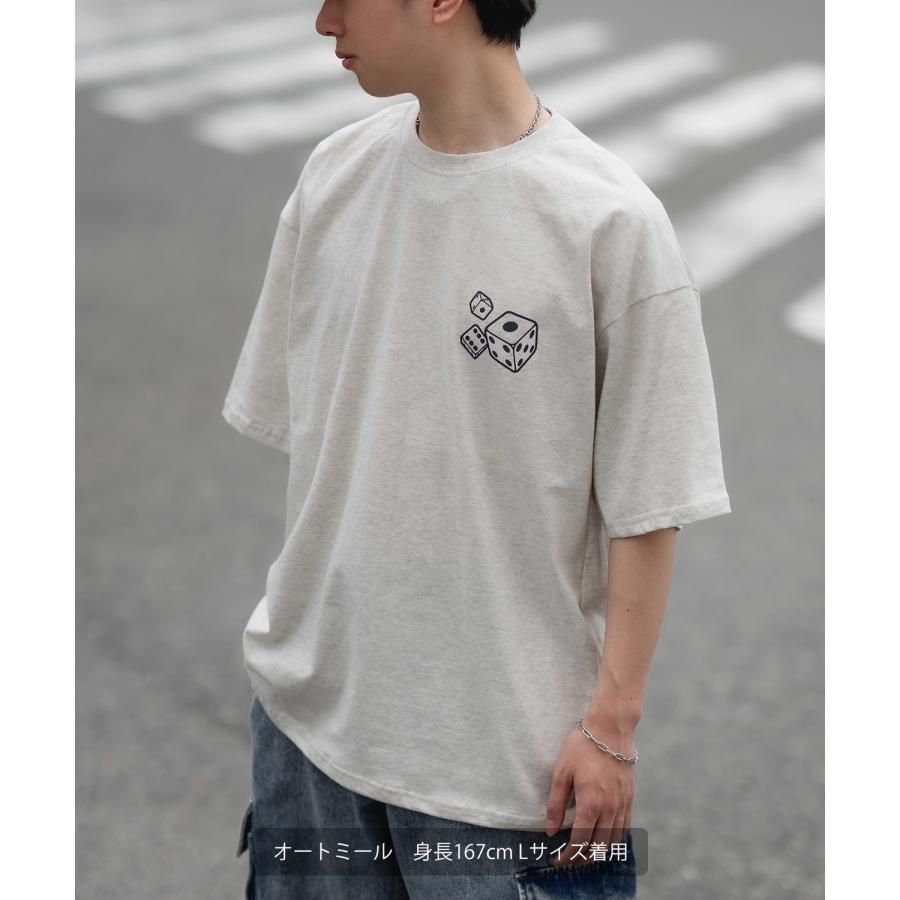 半袖Tシャツ メンズ SIDEWAY STANCE サイドウェイスタンス オリジナルプリント ダイス サイコロ タギング マスコット オーバーサイズ 大きめ | improves | 10