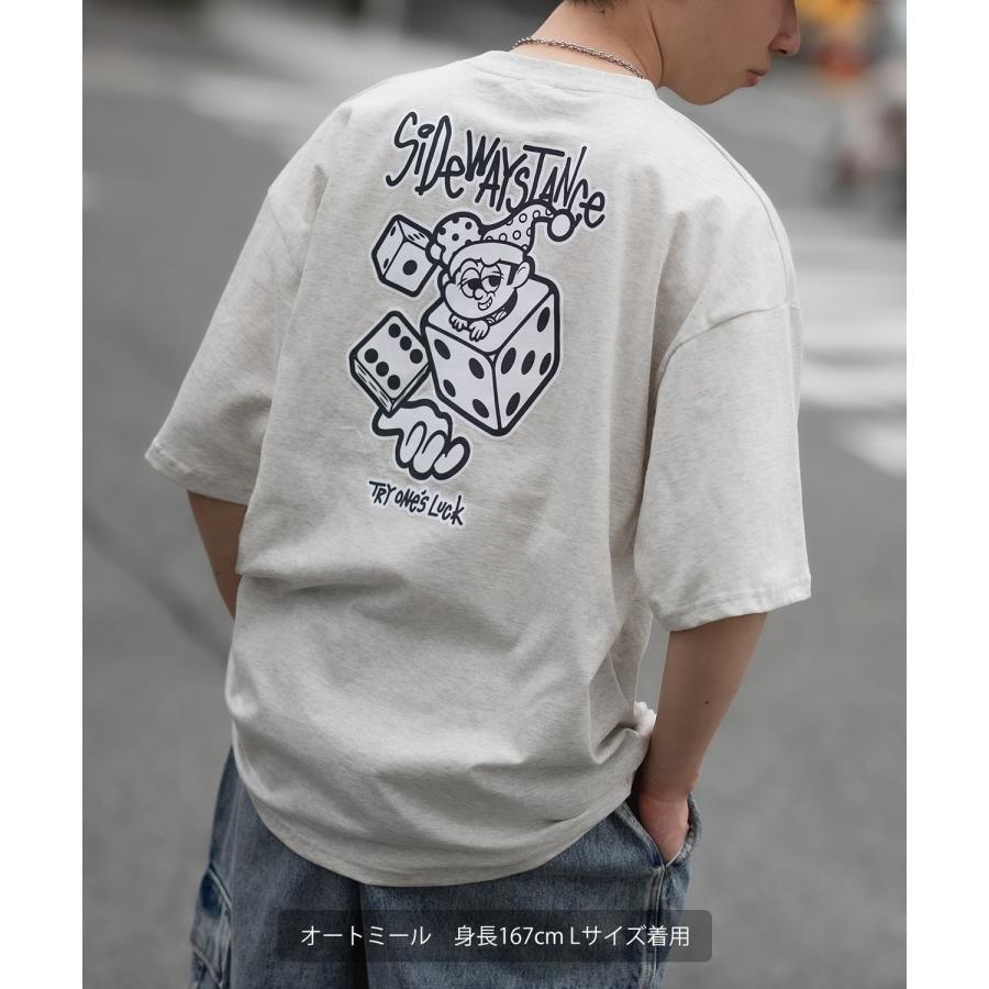 半袖Tシャツ メンズ SIDEWAY STANCE サイドウェイスタンス オリジナルプリント ダイス サイコロ タギング マスコット オーバーサイズ 大きめ | improves | 11
