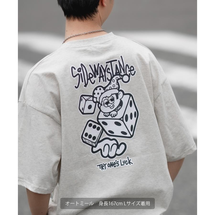 半袖Tシャツ メンズ SIDEWAY STANCE サイドウェイスタンス オリジナルプリント ダイス サイコロ タギング マスコット オーバーサイズ 大きめ | improves | 12