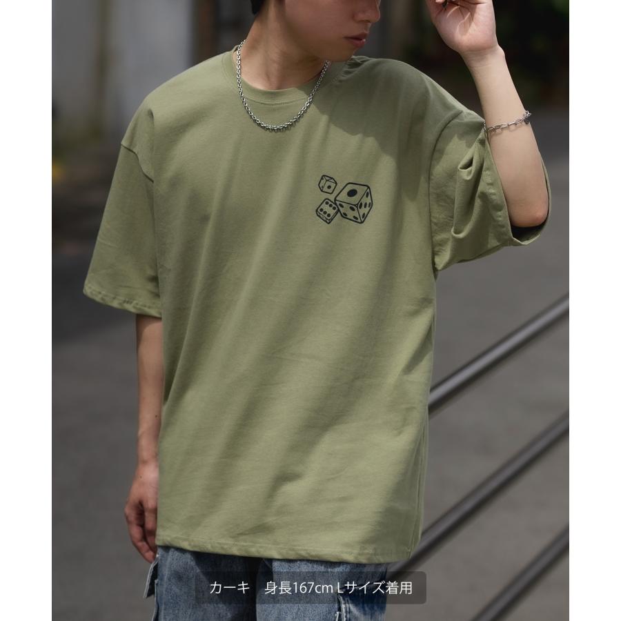 半袖Tシャツ メンズ SIDEWAY STANCE サイドウェイスタンス オリジナルプリント ダイス サイコロ タギング マスコット オーバーサイズ 大きめ | improves | 13