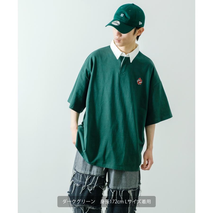 ポロシャツ メンズ SIDEWAY STANCE サイドウェイスタンス USコットン アメリカ綿 半袖 ワンポイント 刺しゅう バスターズ ビッグサイズ オーバーサイズ 古着MIX | improves | 15