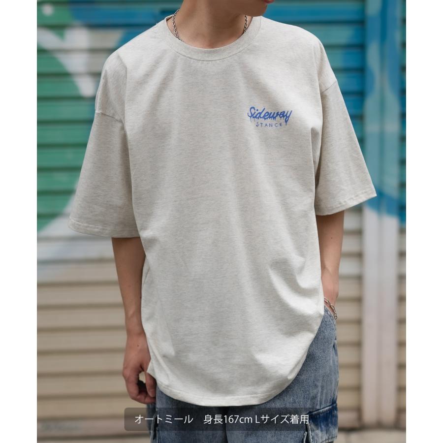 半袖Tシャツ メンズ SIDEWAY STANCE サイドウェイスタンス オリジナルプリント トマト缶 ボーイ オーバーサイズ 大きめ | improves | 14
