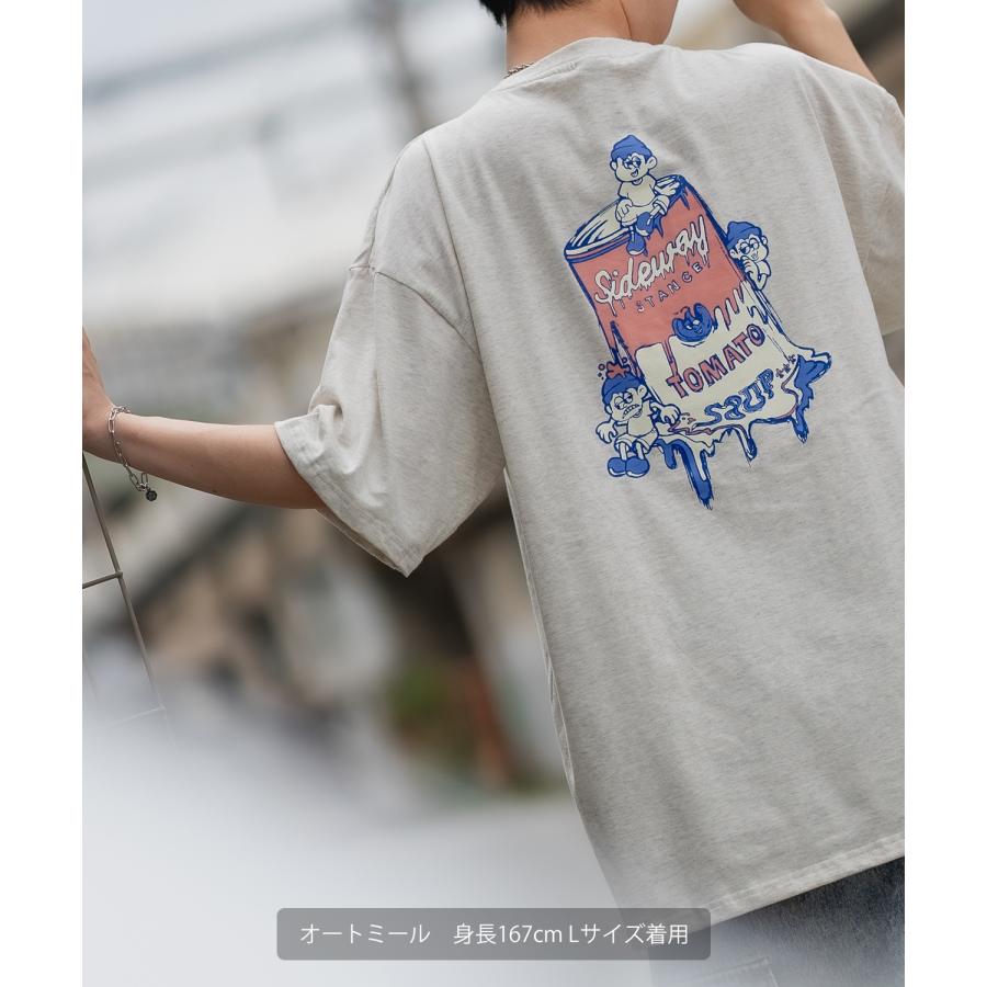 半袖Tシャツ メンズ SIDEWAY STANCE サイドウェイスタンス オリジナルプリント トマト缶 ボーイ オーバーサイズ 大きめ | improves | 15