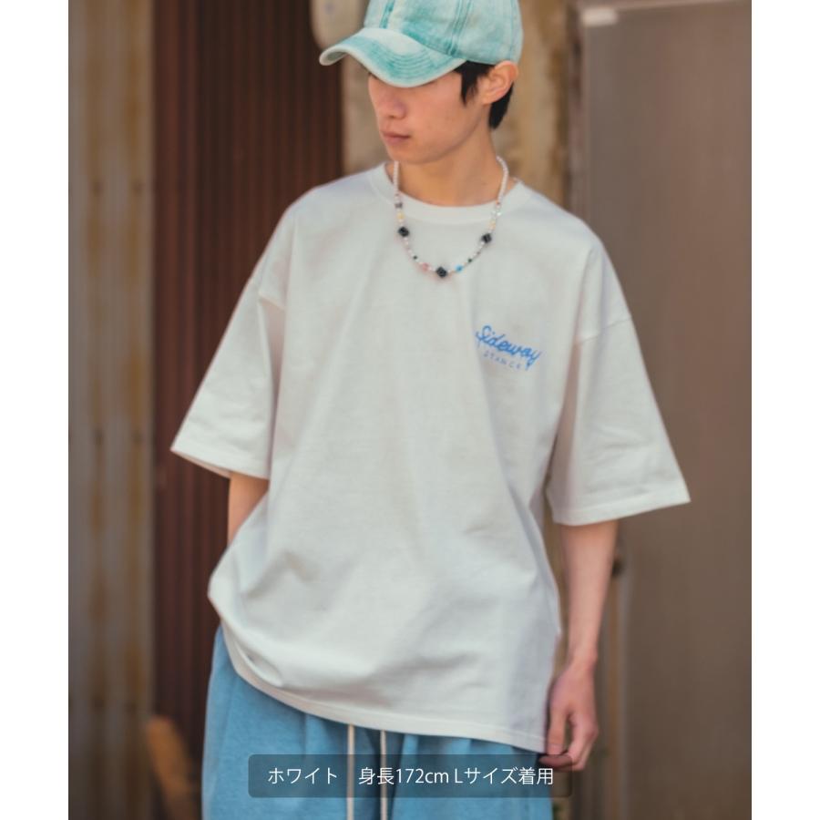 半袖Tシャツ メンズ SIDEWAY STANCE サイドウェイスタンス オリジナルプリント トマト缶 ボーイ オーバーサイズ 大きめ | improves | 04