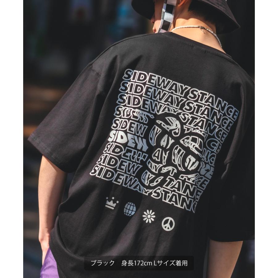 半袖Tシャツ メンズ SIDEWAY STANCE サイドウェイスタンス オリジナルプリント typo タイポ モノグラム オーバーサイズ 大きめ | improves | 13