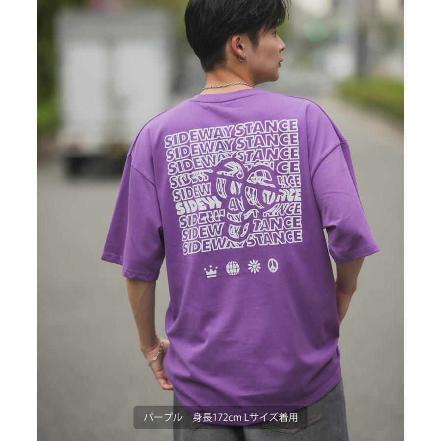 半袖Tシャツ メンズ SIDEWAY STANCE サイドウェイスタンス オリジナルプリント typo タイポ モノグラム オーバーサイズ 大きめ | improves | 06