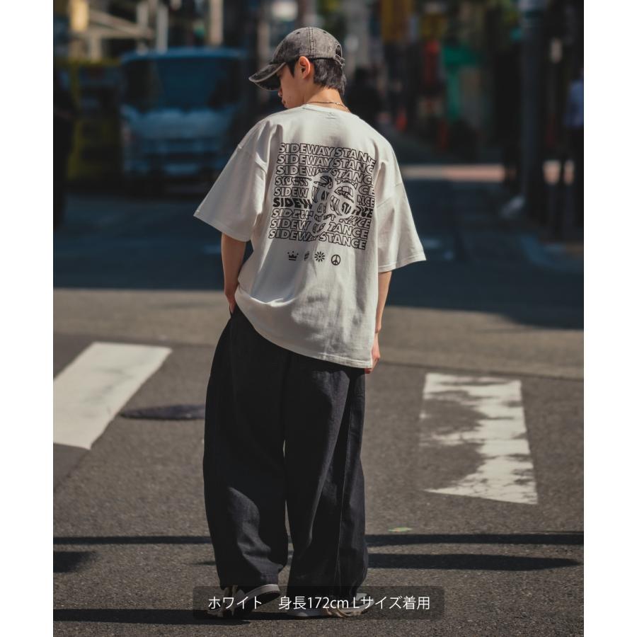 半袖Tシャツ メンズ SIDEWAY STANCE サイドウェイスタンス オリジナルプリント typo タイポ モノグラム オーバーサイズ 大きめ | improves | 12