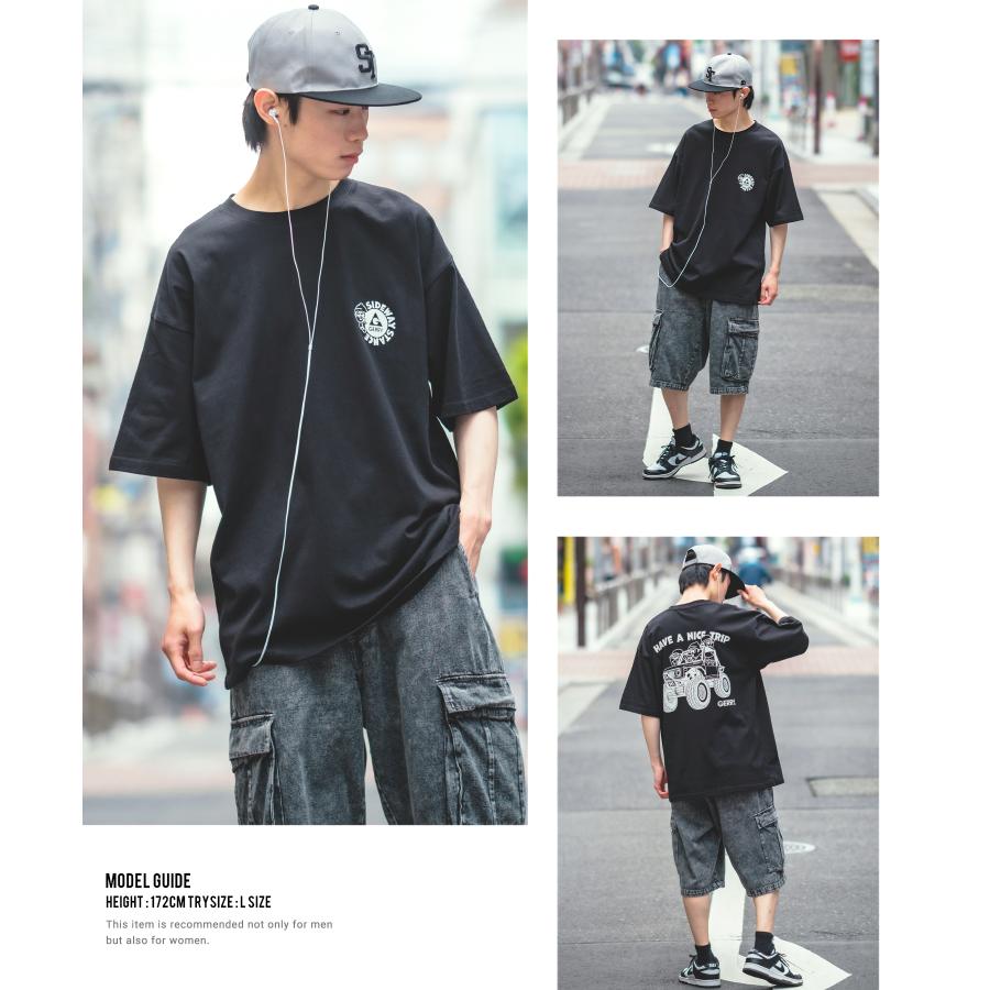 半袖Tシャツ メンズ GERRY×SIDEWAY STANCE ジェリー サイドウェイスタンス 別注コラボ プリント カットソー バギー アウトドア ストリート スケーター | GERRY | 19