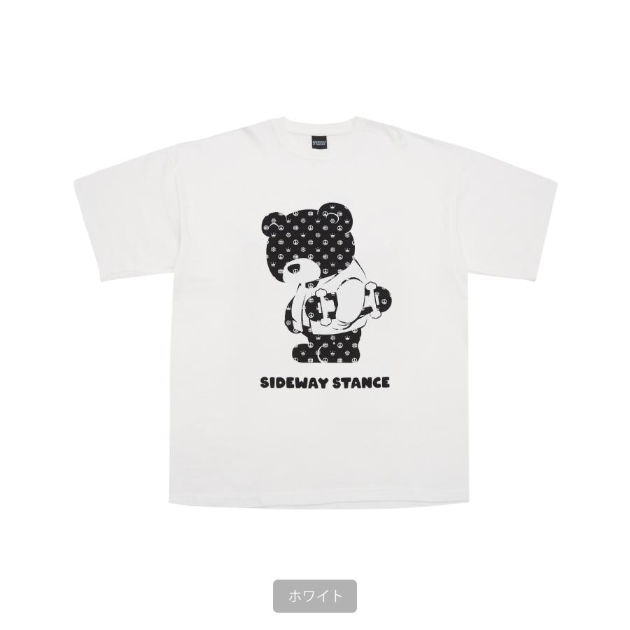 半袖Tシャツ メンズ SIDEWAY STANCE サイドウェイスタンス オリジナルプリント グラフィック モノグラム ベア オーバーサイズ 大きめ | improves | 20