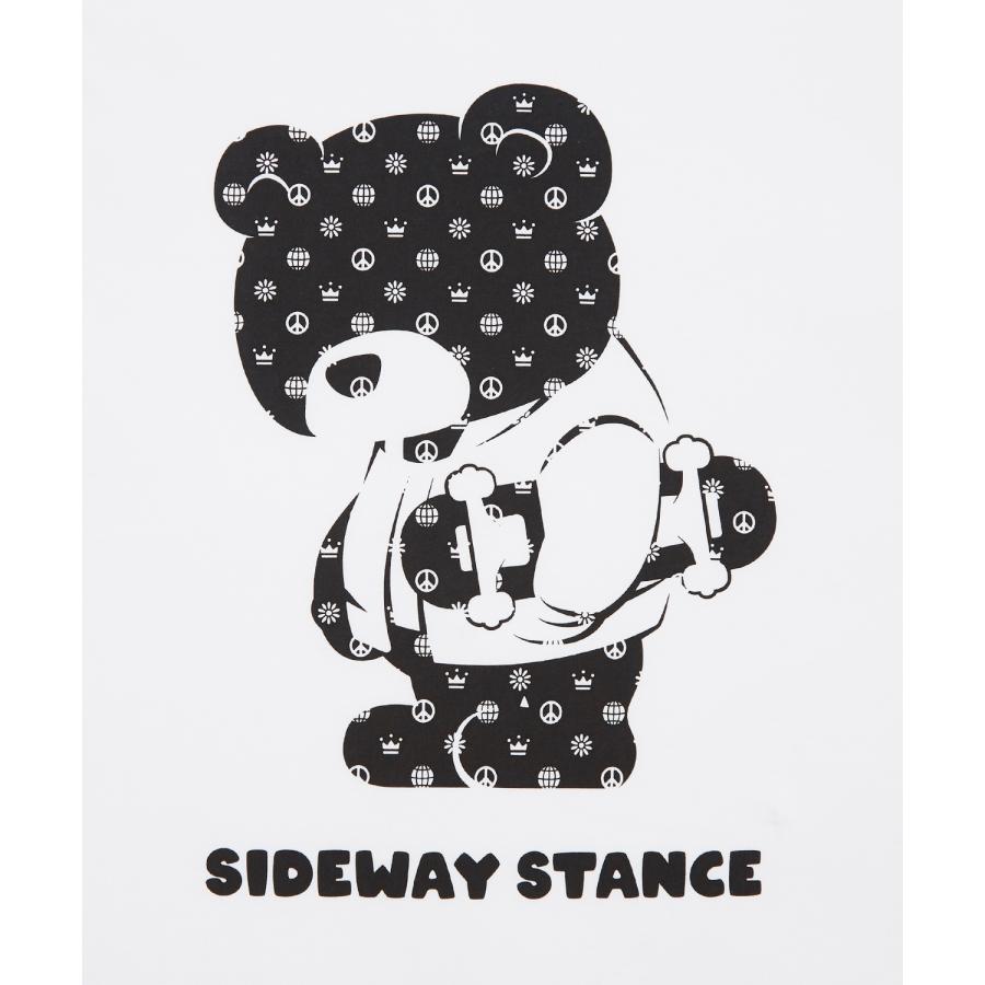 半袖Tシャツ メンズ SIDEWAY STANCE サイドウェイスタンス オリジナルプリント グラフィック モノグラム ベア オーバーサイズ 大きめ | improves | 21