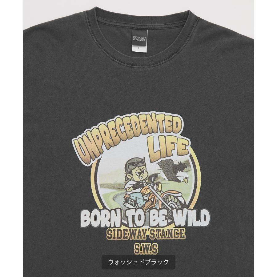 長袖Tシャツ メンズ SIDEWAY STANCE サイドウェイスタンス オリジナルプリント グラフィック ロンT ヴィンテージ バイク スケーター ストリート ロックT バンドT | improves | 13