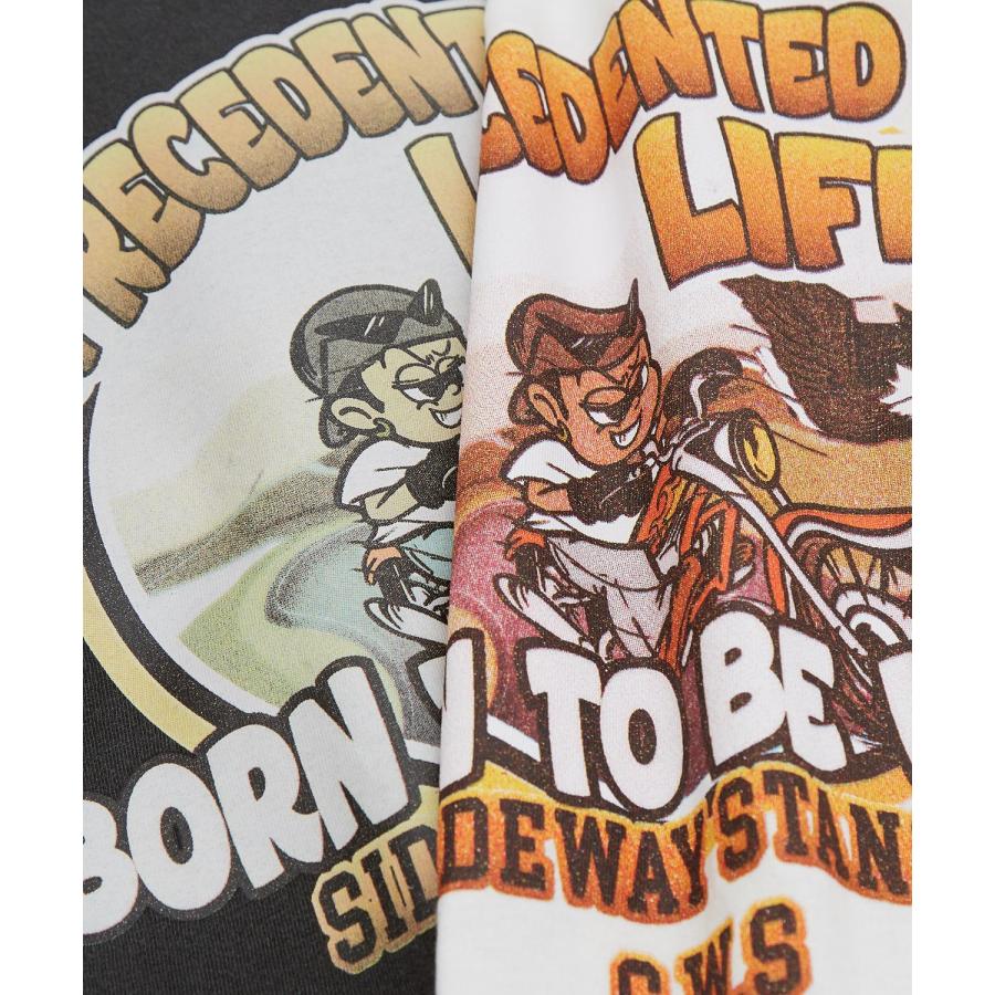 長袖Tシャツ メンズ SIDEWAY STANCE サイドウェイスタンス オリジナルプリント グラフィック ロンT ヴィンテージ バイク スケーター ストリート ロックT バンドT | improves | 16